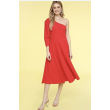 Load image into Gallery viewer, One shoulder midi dress - Adorn Beauty Boutique
